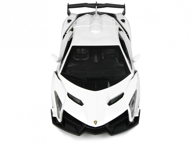 Lamborghini Veneno Blanche Télécommandée 2.4G, télécommande à volant, lumières avec son
