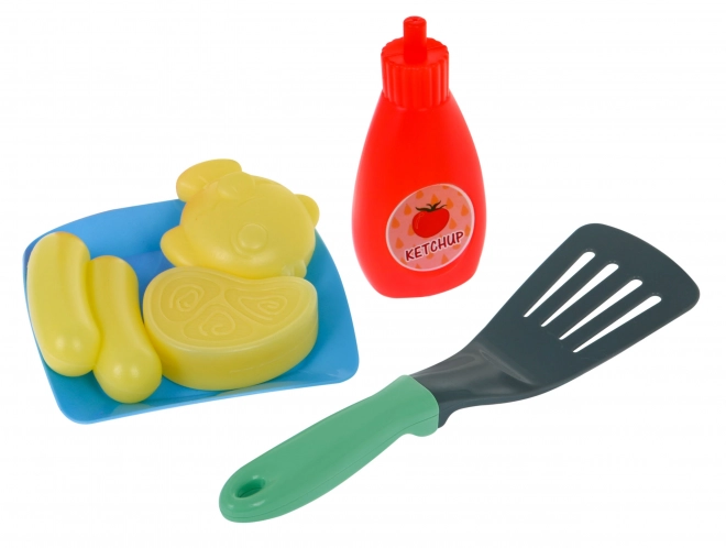 Interactieve pan met bakfunctie voor kinderen 3+ Voedsel + licht- en geluidseffecten