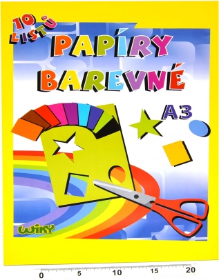 Gekleurd papier A3 180 g/m², 10 vellen