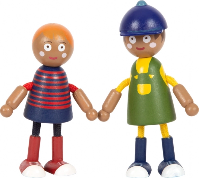 Small Foot Houten figuren familie met rolstoel