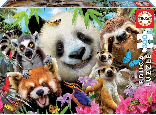 Puzzle Selfie of Black-Eyed Friends 300 Pieces