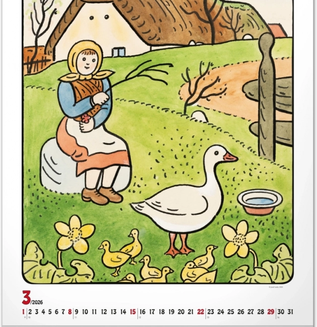 muurkalender Josef Lada 2026