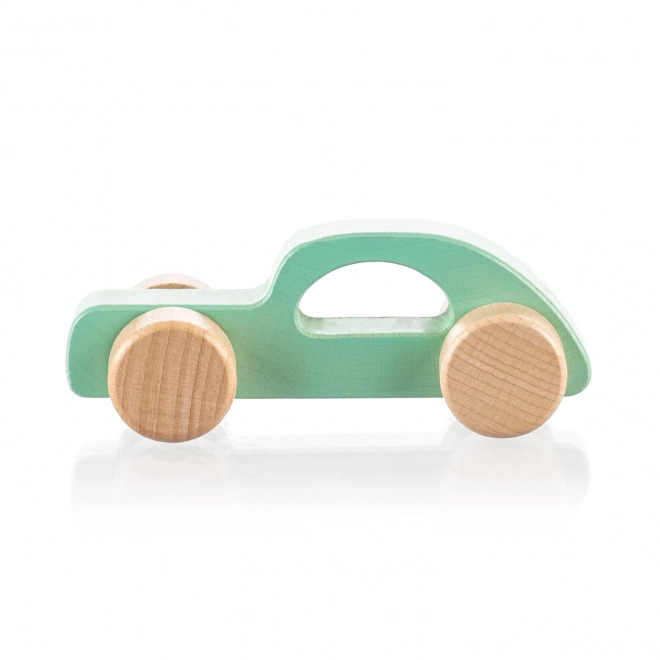 Houten sportautootje, Mint