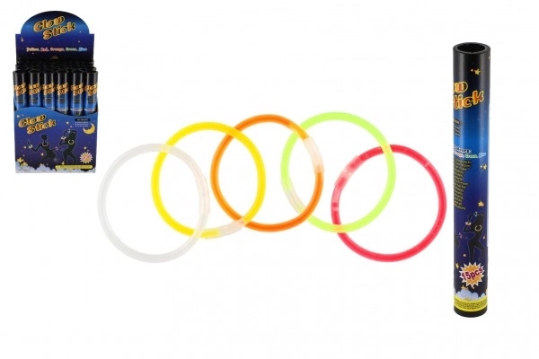 Staafjes armbanden lichtgevend 15 stuks in buis