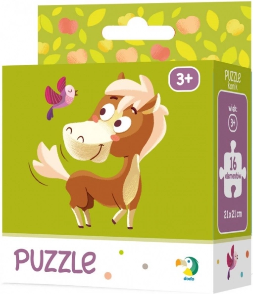 Puzzel DODO paardje, 16 stukjes