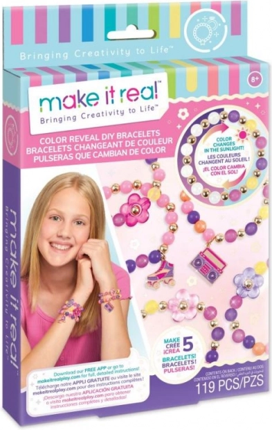 Make It Real Set zur Herstellung von Armbändern, die sich in der Sonne verfärben