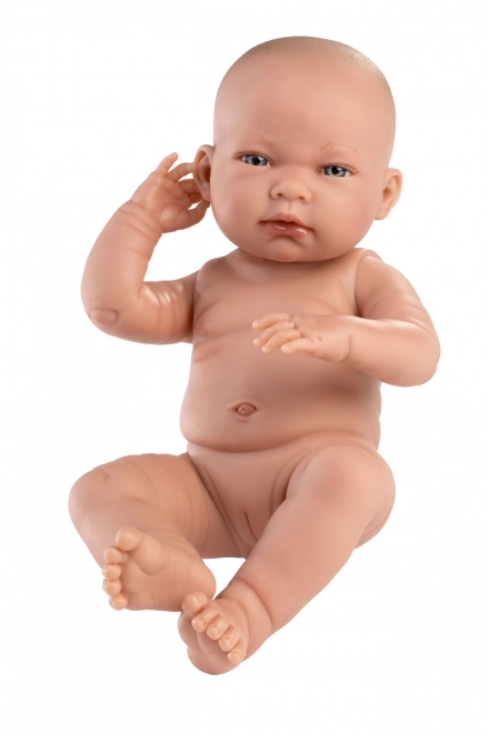 Llorens 84302 NIEUW GEBOREN MEISJE - realistische pop baby met volledig vinyl lichaam - 43 cm