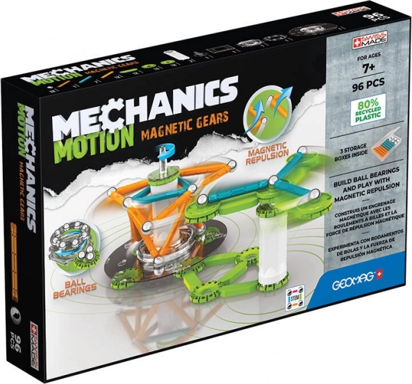 Geomag Mechanics Motion Magnetic Gears jeu de construction magnétique 96 pièces
