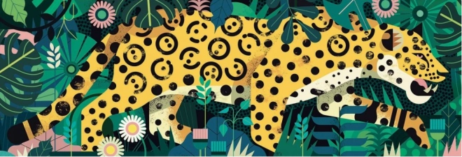 Panoramic Leopard Puzzle 1000 Pieces DJECO