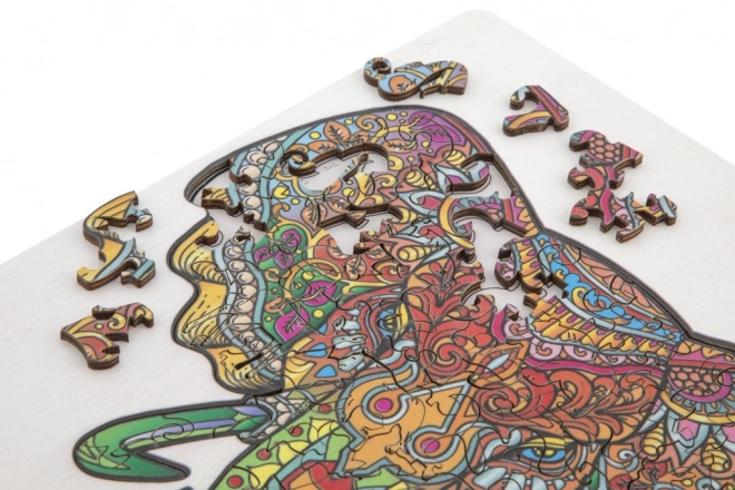Contour houten puzzel olifant