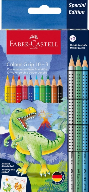 Faber-Castell kleurpotloden dinosaurussen driehoekige set