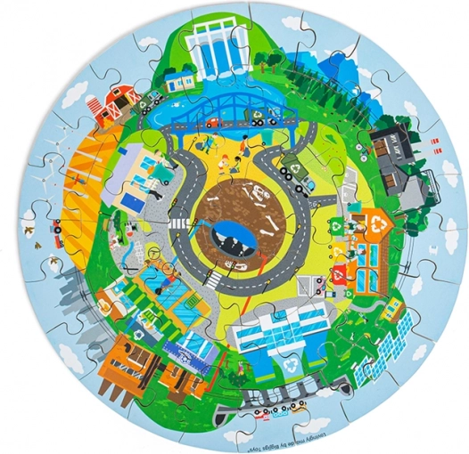 Puzzle circulaire en bois Recyclage – BIGJIGS TOYS