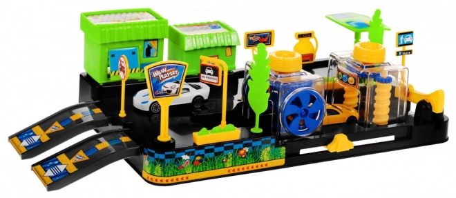 Wasmachine voor kinderen 3+ Zelfmontage + 2 auto's + bewegende delen