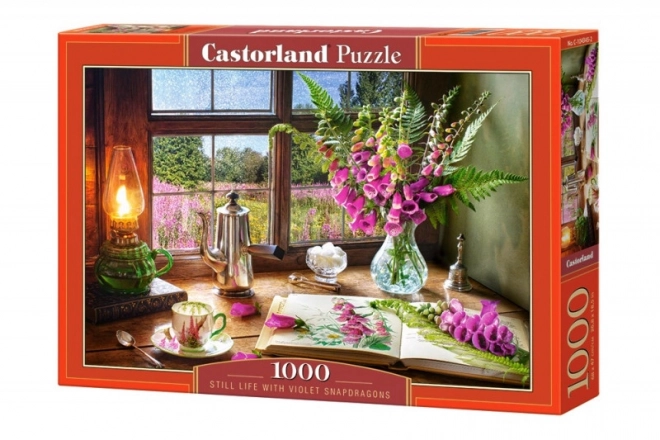 Puzzle 1000 Pieces - Still Life with Purple Lion Macarons