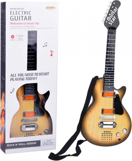 Guitare électrique pour enfants avec sons et lumières avec sangle