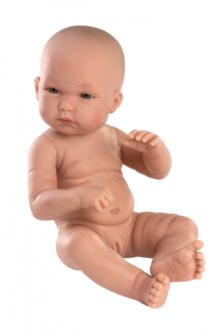 Llorens 63501 NEW BORN JONGEN - realistische pop baby met volledig vinyl lichaam - 35 cm