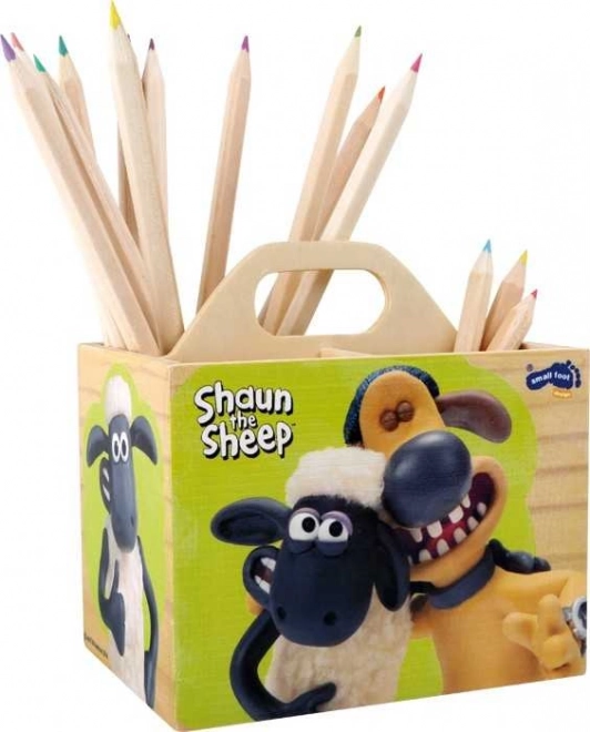 Kleine Voet Houten Pennenbak Schaap Shaun