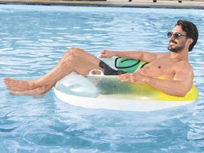 Inflatable Lemon Swimming Ring With Handles