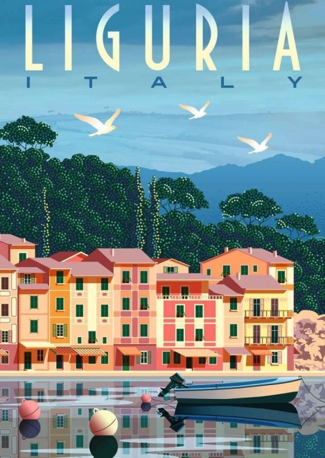 Puzzle Ravensburger Carte postale de Ligurie 1000 pièces