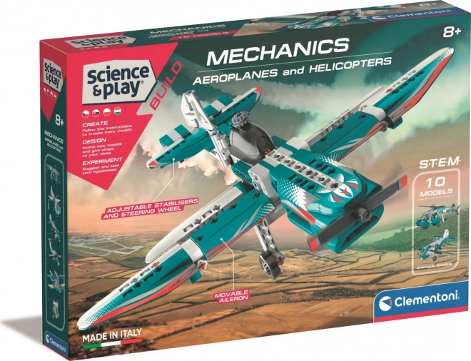 Laboratoire Mécanique Avions et Hélicoptères 10 en 1 CLEMENTONI Science&Play