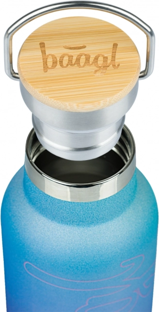 Thermosfles met bamboe deksel BAAGL Gradient blauw-paars 500 ml
