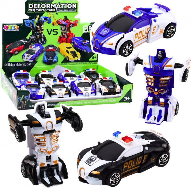 Auto Robot 2v1 Sports Police Car