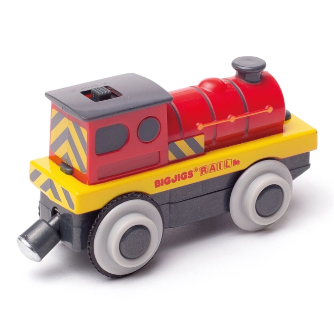 Bigjigs Rail Elektrische locomotief Rode krachtpatser