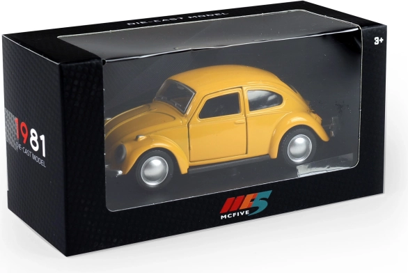Metalen modelautootje 1:36 met pull-back aandrijving, openslaande deuren (11 cm)