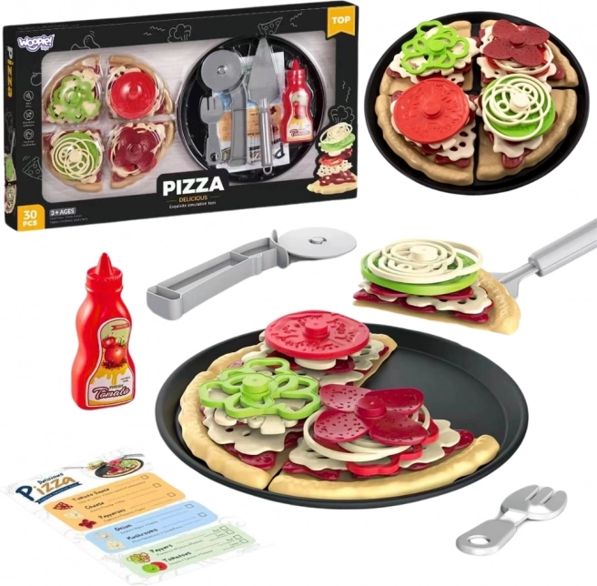 WOOPIE Pizza à Découper Ensemble XL Restaurant 30 pcs