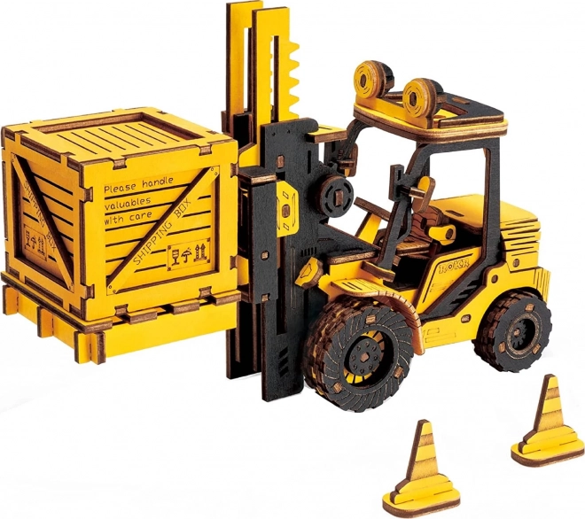 Houten 3D-puzzel heftruck ROBOTIME