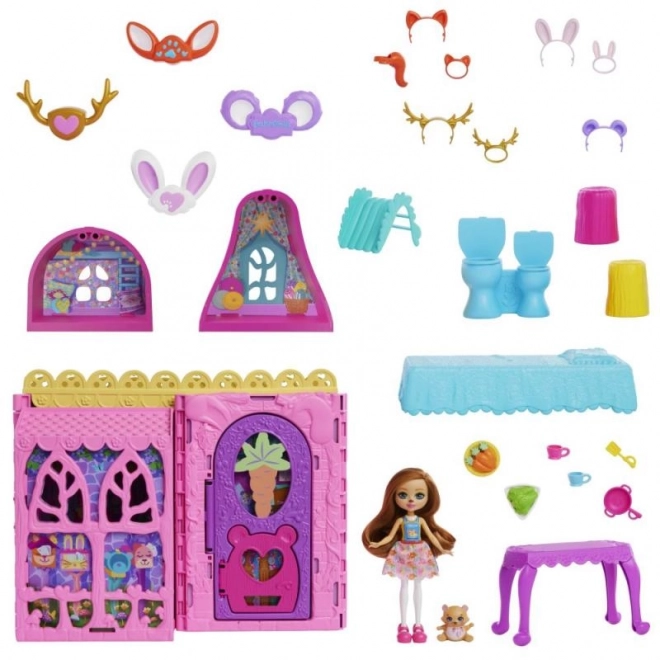 Enchantimals Vriendschapshuis poppenhuis met meubels en accessoires