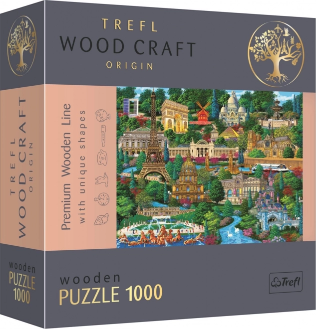 Wooden Puzzle TREFL Famous Places of France 1000 pieces