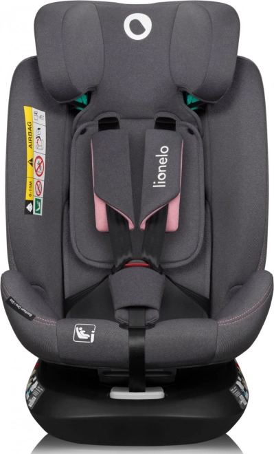 Lionelo Bastiaan i-Size Autokindersitz Drehbar Pink Rose