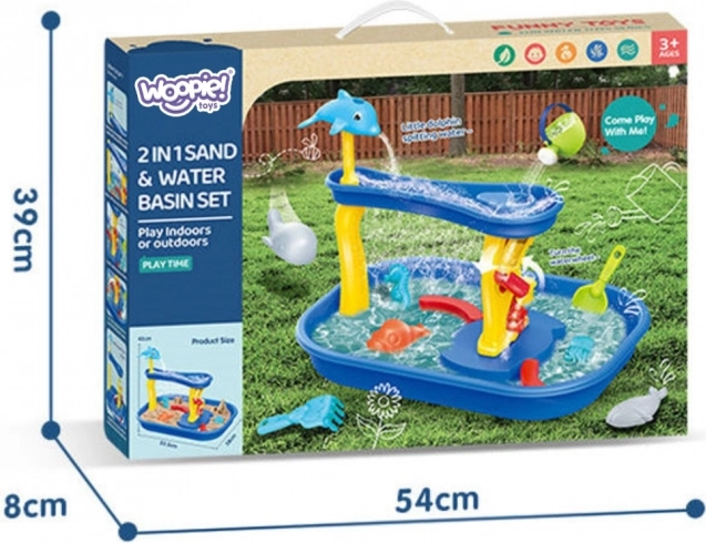 Woopie Waterfall Table Dolphin Set 11 pcs