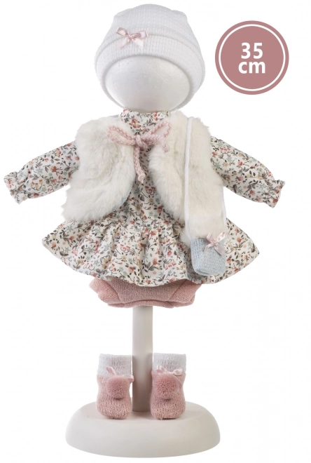 Llorens 535S SARA - realistische pop met zacht stoffen lichaam - 35 cm