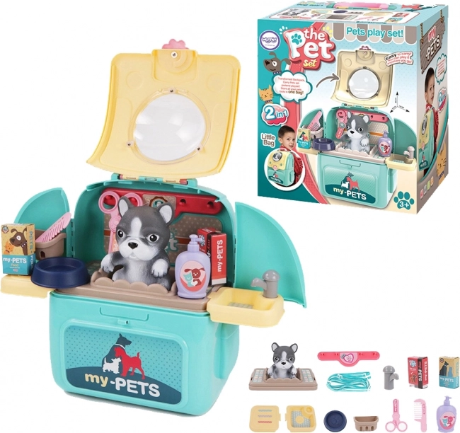 Woopie Salon de beauté portable pour enfants 2-en-1 en sac à dos
