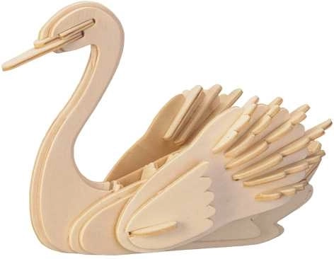 Woodcraft Holz-3D-Puzzle – Schwan