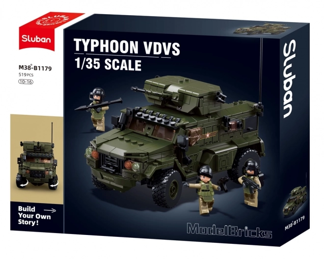 Sluban Modelbouwstenen M38-B1179 Gepantserd Gevechtsvoertuig Typhoon