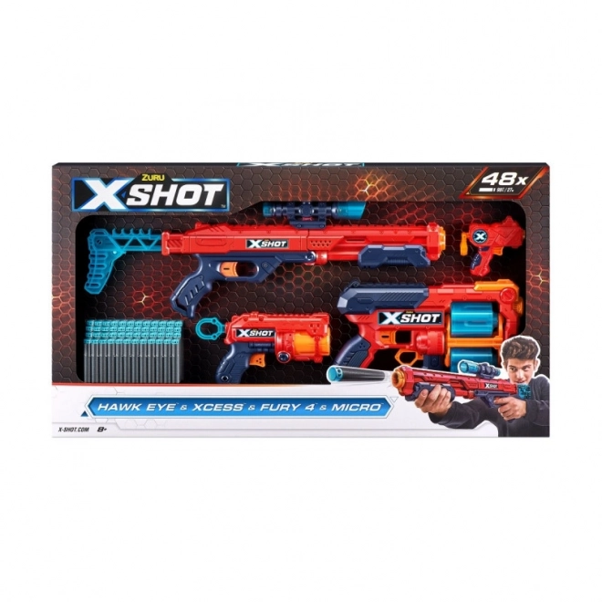 Excel Combo Hawk + Xcess + Fury 4 + set Micro launcher