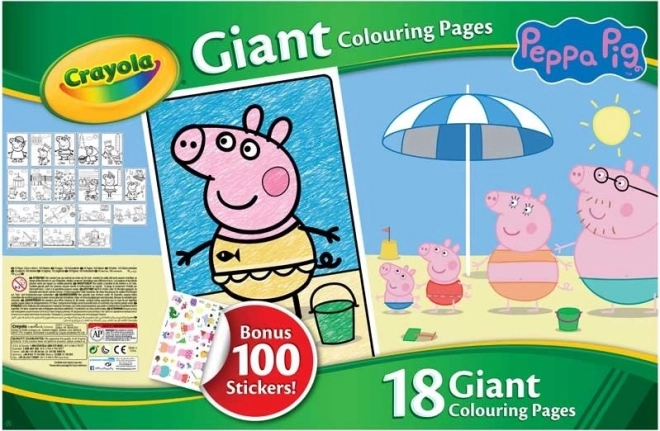 CRAYOLA Mega Kleurplaten Peppa Big