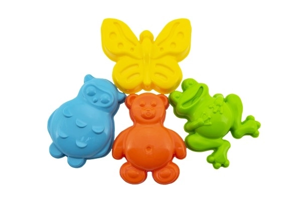 Vormpjes Bábovka voor zand speelgoed dieren 4 stuks in net 12x10x8cm 12m+
