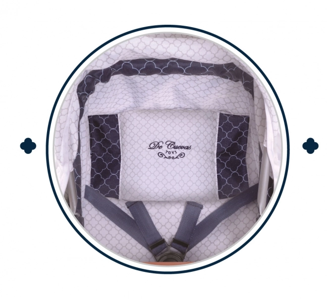 DeCuevas 80537 Poussette pliable pour poupées 3 en 1 avec sac à dos Collection TOP 2020 - 70 cm