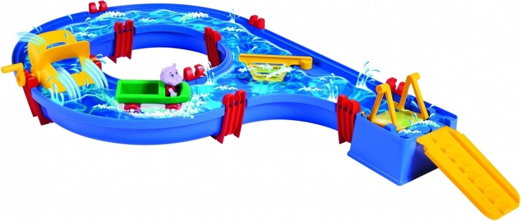 Interaktives Spiel mit Strömung und Schleusen