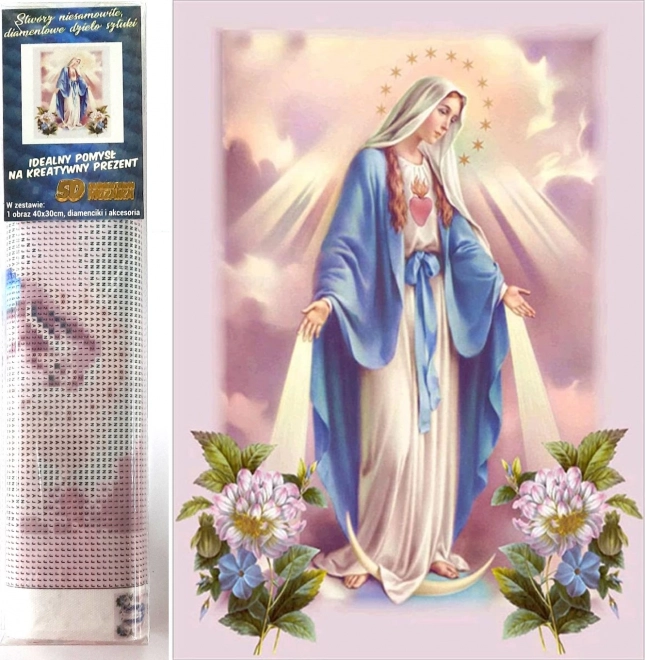 Diamanten schilderkit - Tenhemelopneming van de Maagd Maria
