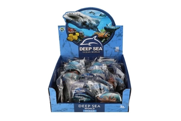 Zeemonsters van plastic 8-10 cm mix van soorten in box