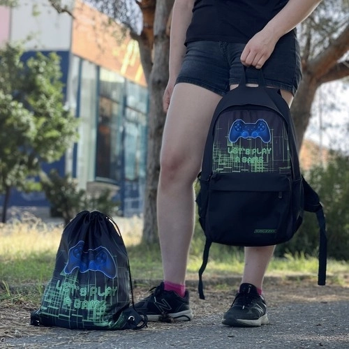 Sac à dos scolaire gaming 22 l avec sac KRUZZEL