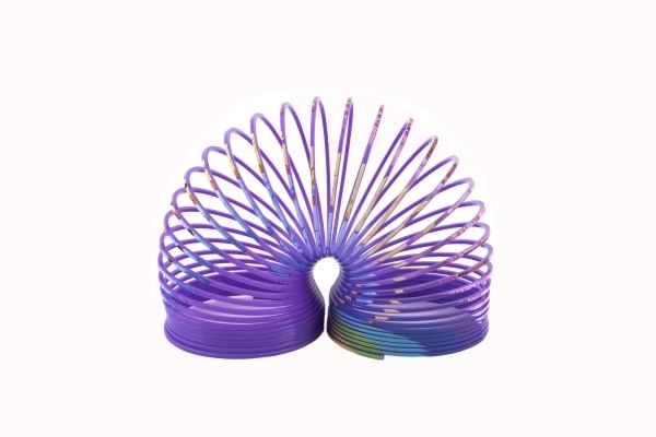 Kleurige springveer met eenhoornmotief - 6,5 cm