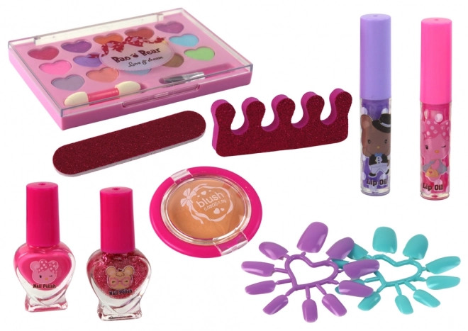 Kinder cosmetica set in roze koffertje