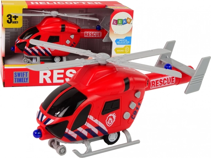 Rettungshubschrauber mit Stimme und Lichtern