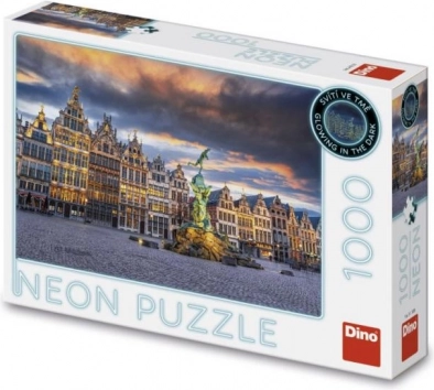 Puzzle néon Orage sur Anvers 1000 pièces